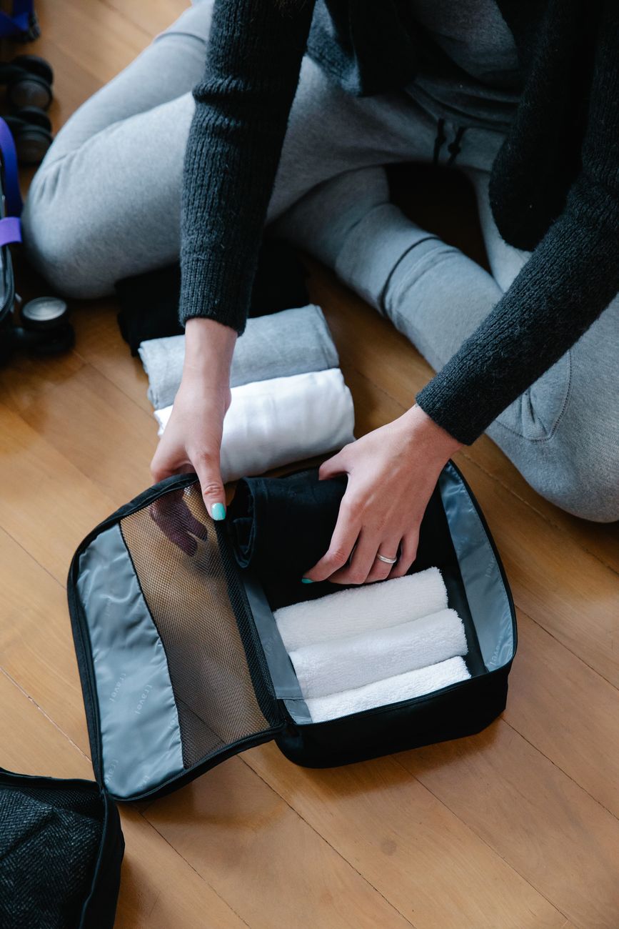 Carefully arranged minimal packing layout